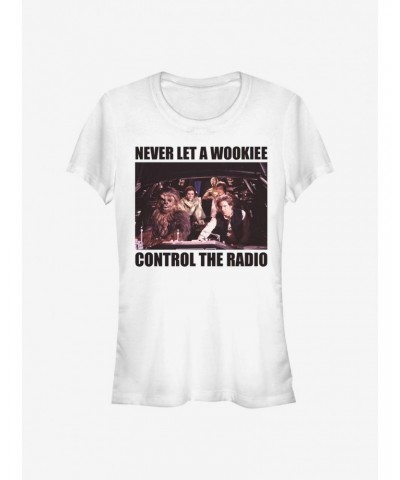 Star Wars No Wookie Radio Girls T-Shirt $5.34 T-Shirts