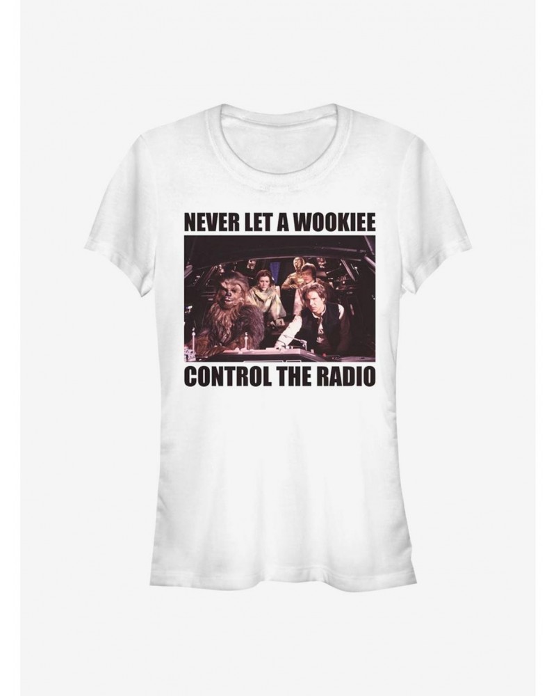 Star Wars No Wookie Radio Girls T-Shirt $5.34 T-Shirts