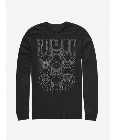 Star Wars Episode IX The Rise Of Skywalker Simple Outlines Long-Sleeve T-Shirt $11.05 T-Shirts