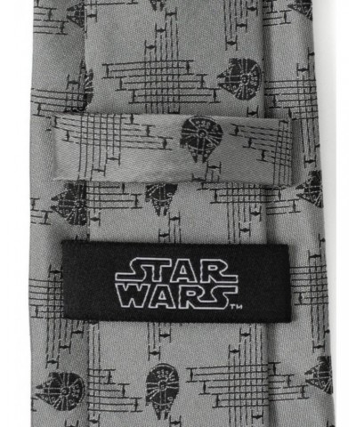 Star Wars Millennium Falcon Gray Men's Tie $14.00 Ties