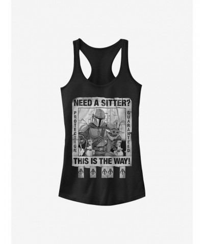 Star Wars The Mandalorian Protection Guaranteed Girls Tank $7.77 Tanks