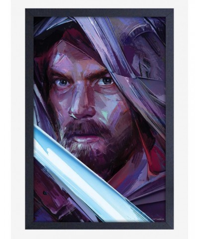 Star Wars Obi-Wan Brushed Framed Wood Wall Art $9.71 Merchandises