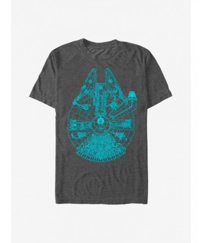 Star Wars Blue Falcon T-Shirt $7.45 T-Shirts