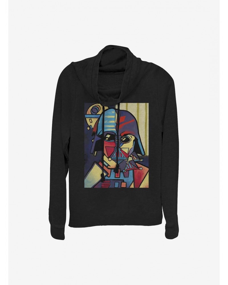 Star Wars Picasso Vader Cowlneck Long-Sleeve Girls Top $16.52 Tops