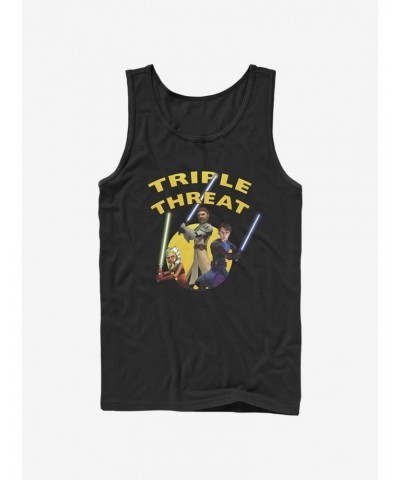 Star Wars The Clone Wars Triple Threat Tank Top $7.17 Tops