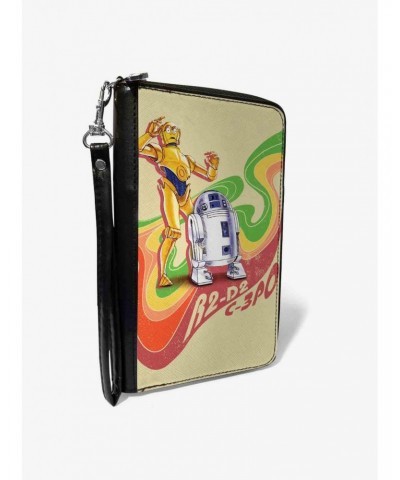 Star Wars C3PO and R2D2 Wave Pose Zip Around Wallet $13.26 Wallets