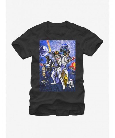 Star Wars Stained Glass Poster T-Shirt $6.52 T-Shirts