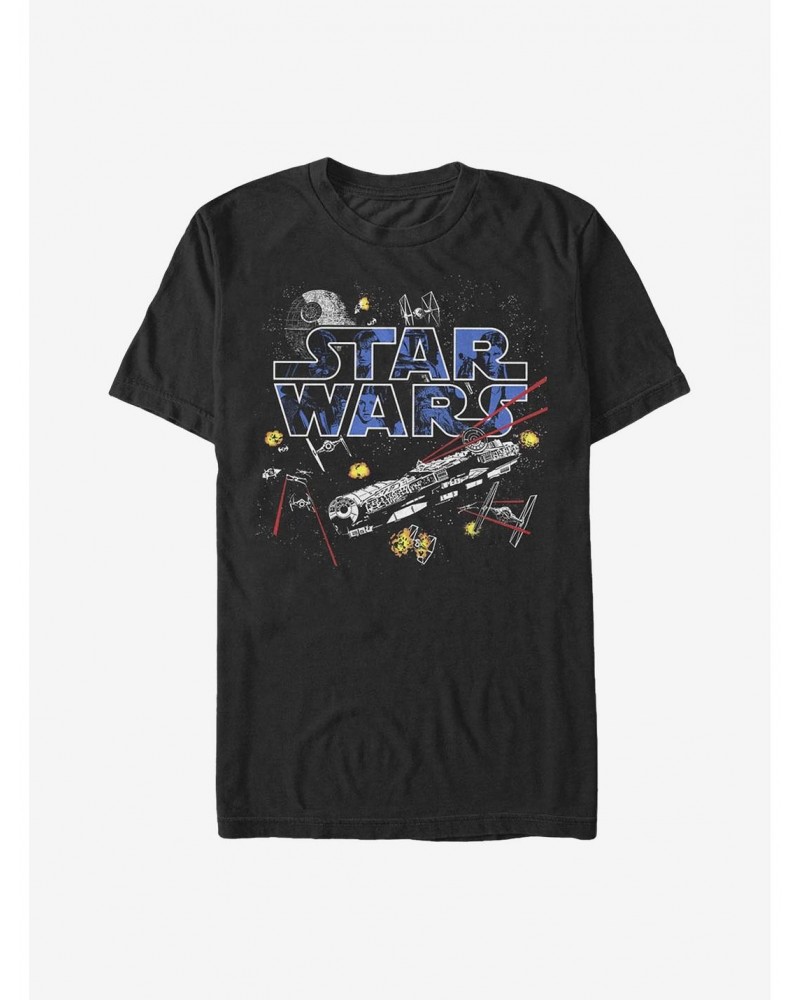 Star Wars Flight Of The Falcon T-Shirt $4.66 T-Shirts