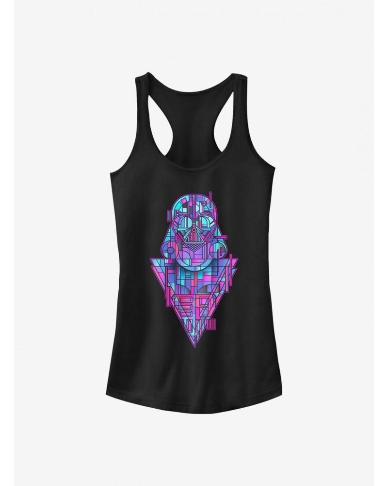 Star Wars Geo Panel Vader Girls Tank Top $6.57 Tops