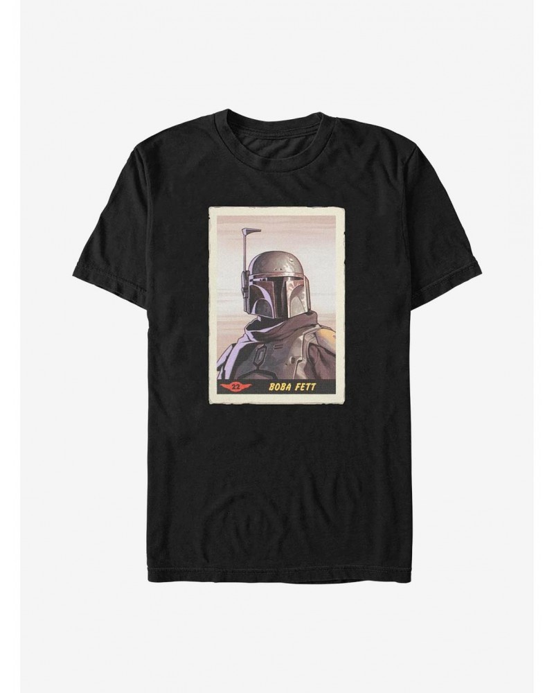 Star Wars The Mandalorian Boba Fett Card T-Shirt $7.77 T-Shirts