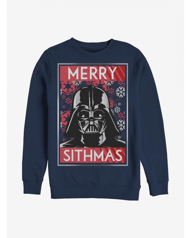 Star Wars Sithmas Vader Crew Sweatshirt $9.15 Sweatshirts