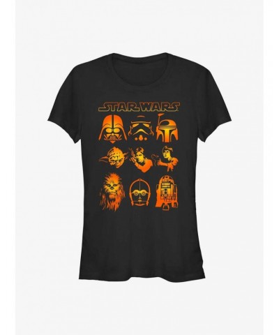 Star Wars Galaxy Faces Girls T-Shirt $6.47 T-Shirts