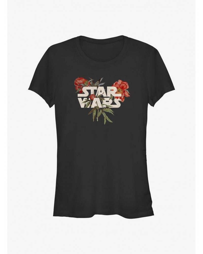 Star Wars Floral Logo Girls T-Shirt $6.80 T-Shirts