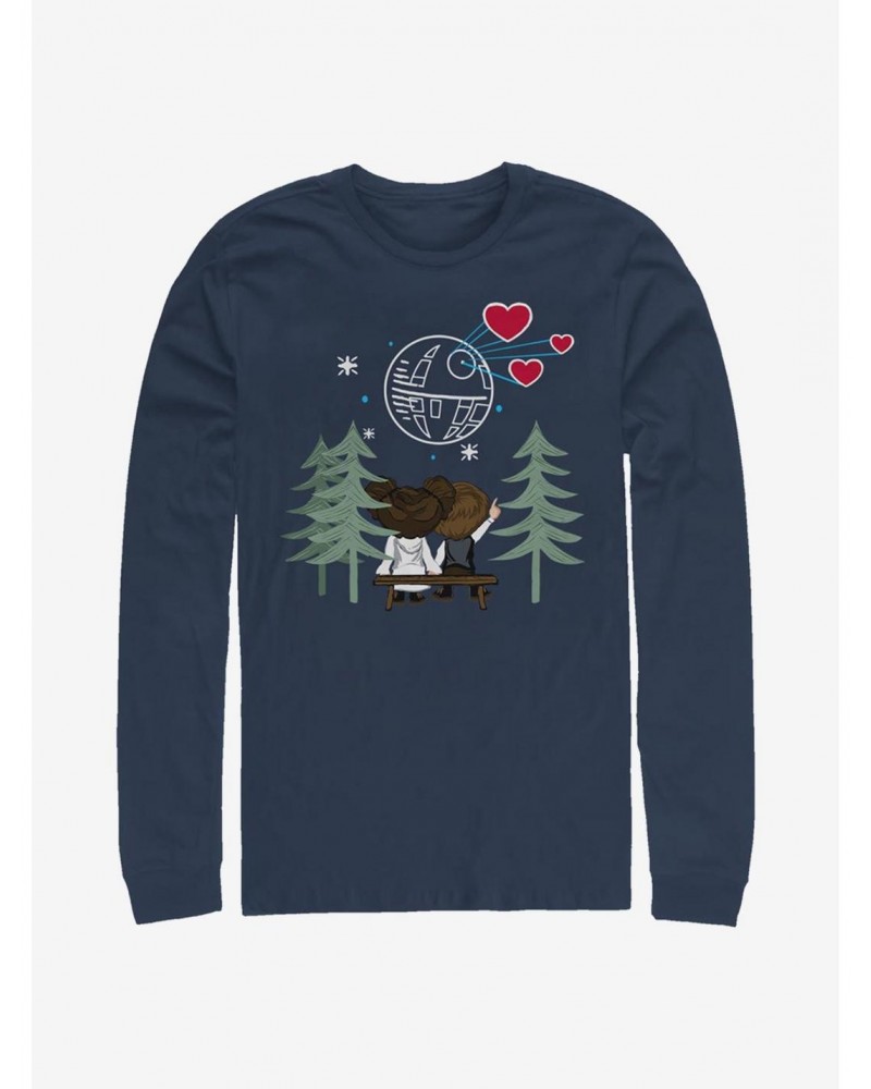 Star Wars Valentine Han And Leia Long-Sleeve T-Shirt $8.16 T-Shirts