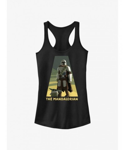 Star Wars The Mandalorian Grogu and Mando Spotlight Girls Tank $7.17 Tanks