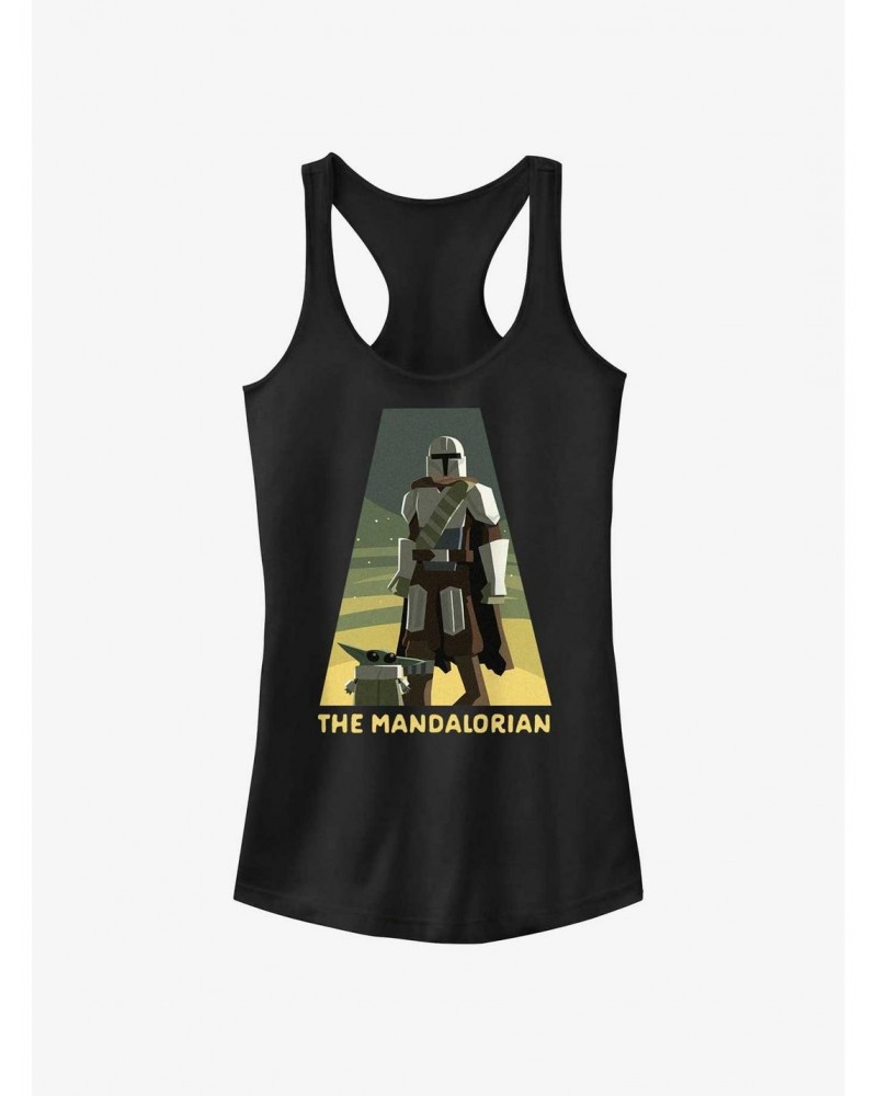 Star Wars The Mandalorian Grogu and Mando Spotlight Girls Tank $7.17 Tanks