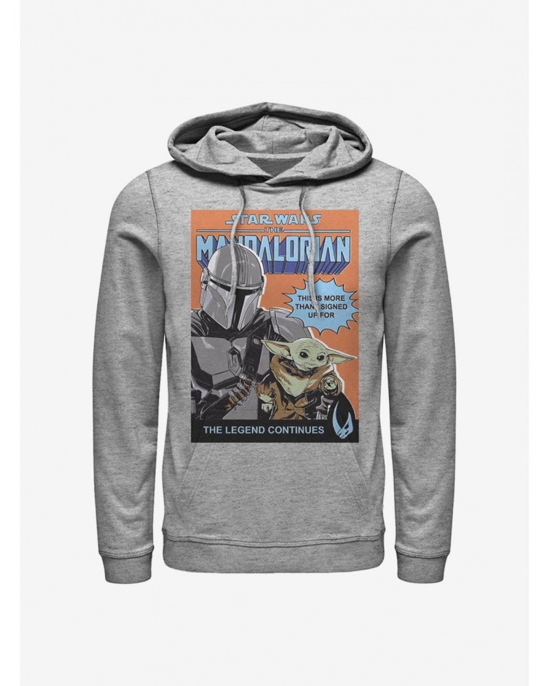 Star Wars The Mandalorian Signed Up For The Child Comic Poster Hoodie $11.14 Hoodies