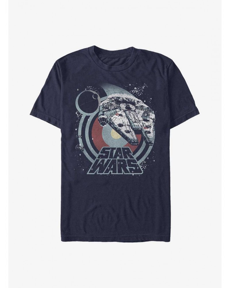 Star Wars Fly Millennium Falcon T-Shirt $7.14 T-Shirts