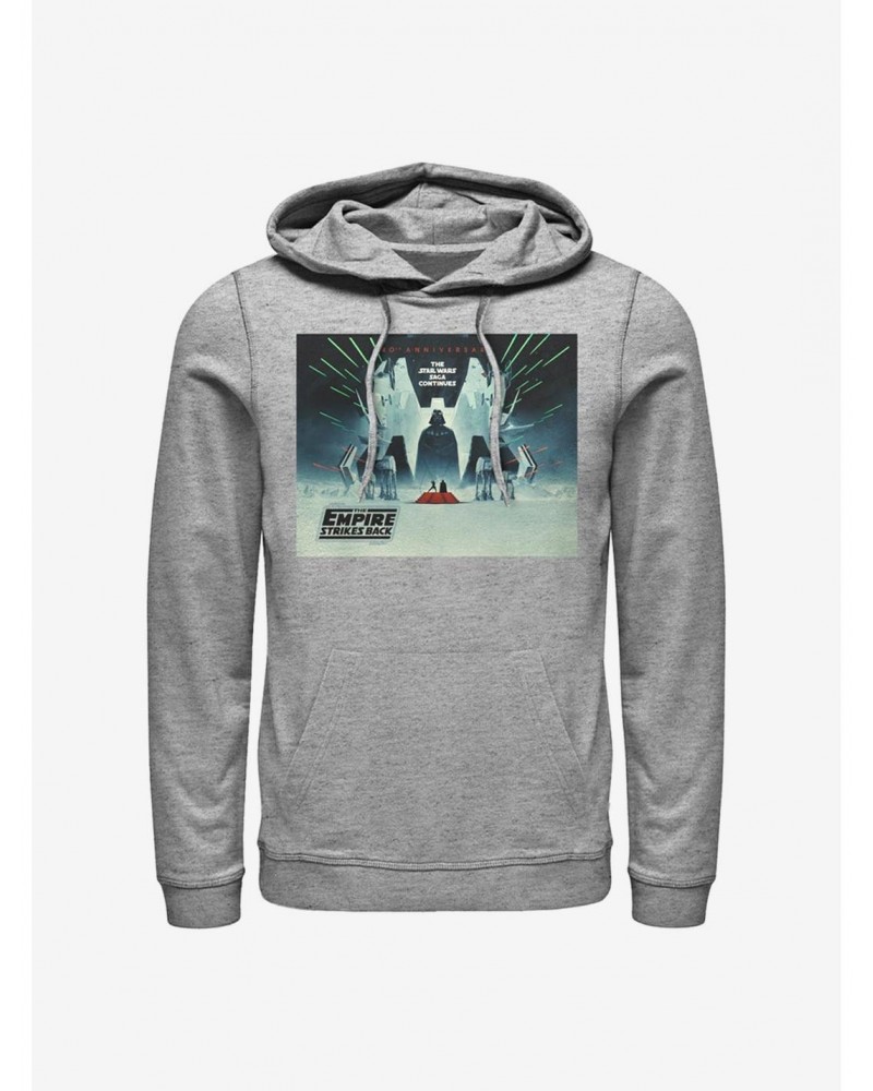 Star Wars Episode V The Empire Strikes Back 40th Anniversary Poster Hoodie $12.93 Hoodies